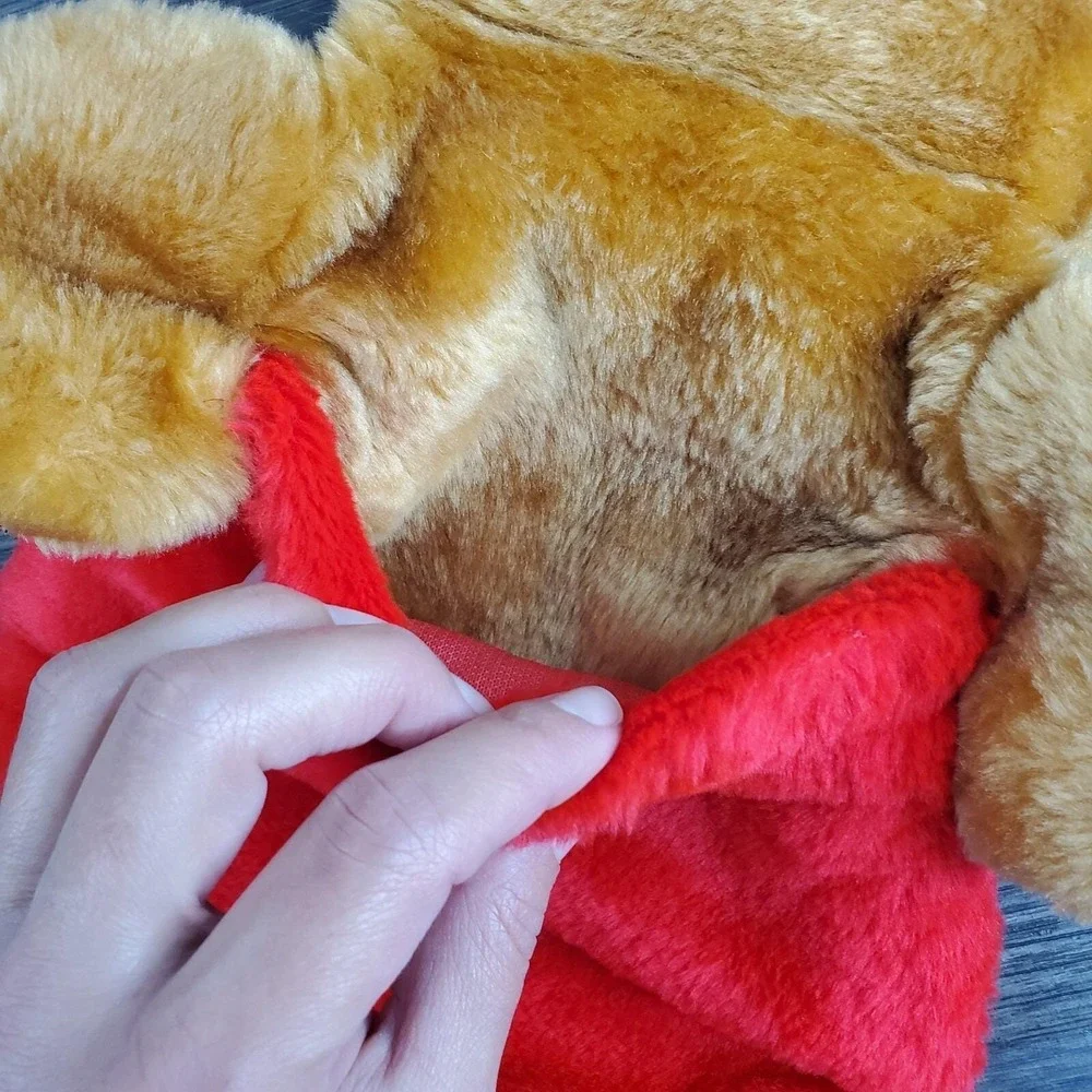 Santa's‎ Best Brown Teddy Bear Front / Rear Pocket 20